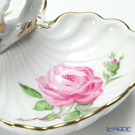 マイセン（Meissen） ピンクのバラ 020110／00204 薬味／レモン入れ H5cm／L11.5cm