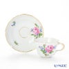 マイセン（Meissen） ピンクのバラ／忘れな草 020810／02582 コーヒーカップ＆ソーサー 200ml