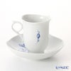 マイセン（Meissen） 青いバラ Aquatinta-Rose 750501／28582 コーヒーカップ＆ソーサー 180ml