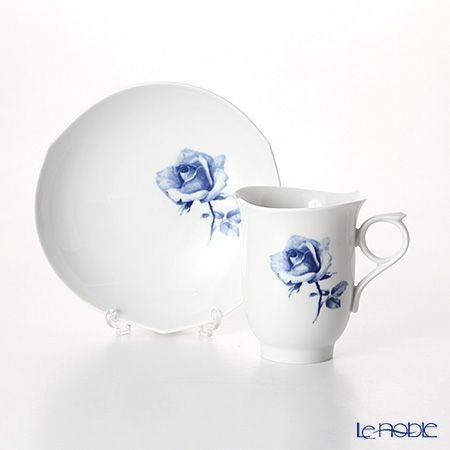 マイセン（Meissen） 青いバラ Aquatinta-Rose 750501／28582 コーヒーカップ＆ソーサー 180ml