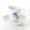 マイセン（Meissen） 青いバラ Aquatinta-Rose 750501／28582 コーヒーカップ＆ソーサー 180ml