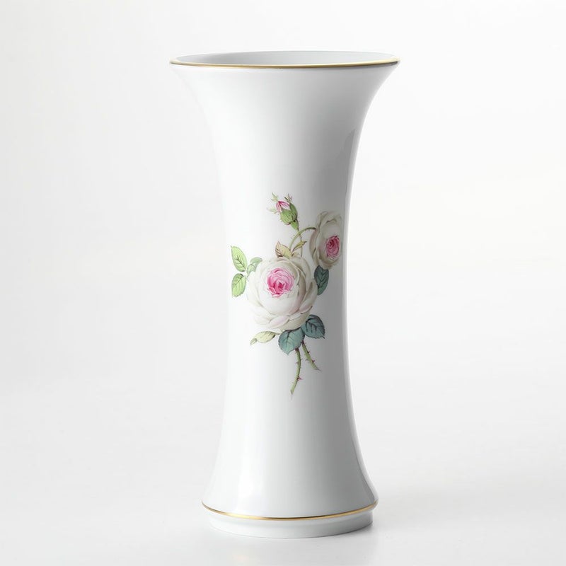 マイセン（Meissen） ホワイトローズ 029510／50272 花瓶 25cm