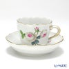 マイセン（Meissen） ホワイトローズ 029510／00580 モカカップ＆ソーサー