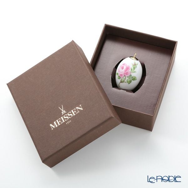 マイセン（Meissen） ピンクのバラ 020101／55M03 イースターエッグ 4.5cm