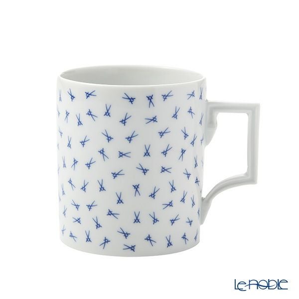 マイセン（Meissen） 散らし剣マーク マグカップ 240ml／高さ9cm 77a005／55810