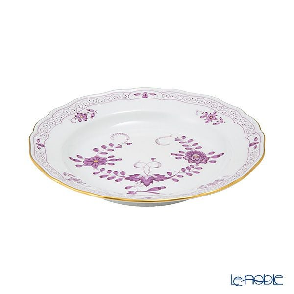 マイセン（Meissen）インドの華 菊とボタン パープル プレート 20cm 340710／00472
