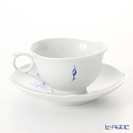 マイセン（Meissen） 青いバラ Aquatinta-Rose 750501／28633 ティーカップ＆ソーサー 170ml