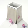 マイセン（Meissen） プラチナローズ 018795／50097 花瓶（角型） 13cm