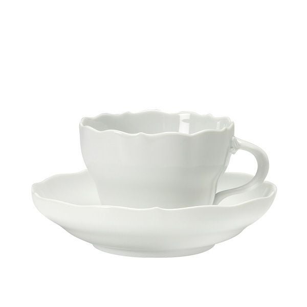 マイセン（Meissen） マイセンホワイト 000001／00582 コーヒーカップ＆ソーサー 200ml（ノイアー・アウスシュニット）