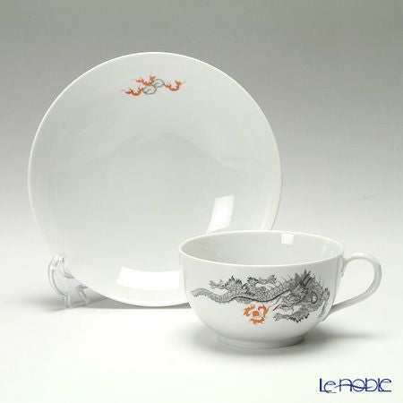 マイセン（Meissen） ドラゴン ブラック 33a173／10634 ティーカップ＆ソーサー