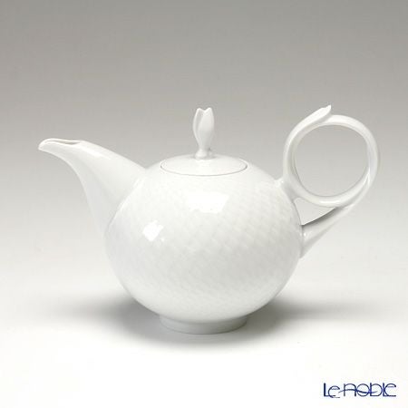 マイセン（Meissen） 波の戯れホワイト 000001／c2925 2人用 日本茶セット（ベットガーセッ器ソーサー 2客＆トレイ付 7ピース）