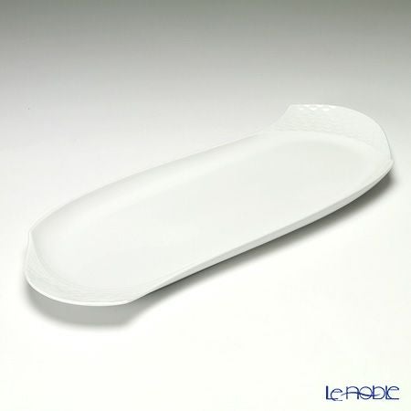 マイセン（Meissen） 波の戯れホワイト 000001／c2925 2人用 日本茶セット（ベットガーセッ器ソーサー 2客＆トレイ付 7ピース）