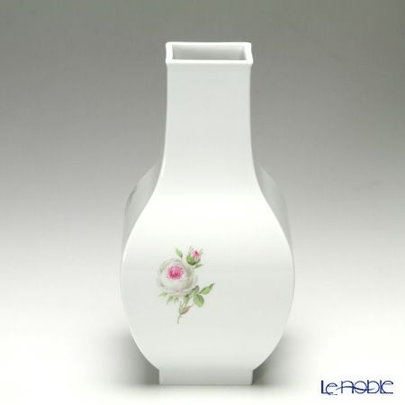 マイセン（Meissen） ホワイトローズ 029501／50262 花瓶（角型） 25.5cm
