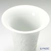 マイセン（Meissen） マイセンホワイト 000001／50045 ベース（花瓶） 17cm（フラワーレリーフ）