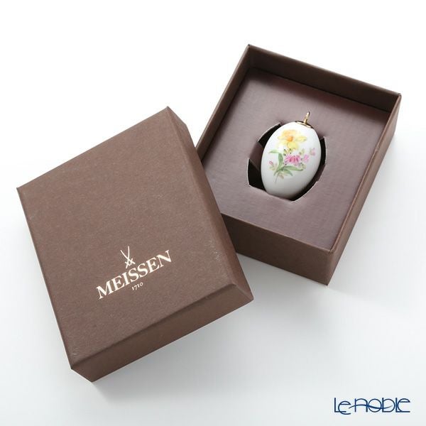 マイセン（Meissen） ベーシックフラワー（二つ花） 04C005／55M03 イースターエッグ 4.5cm（スイセン）
