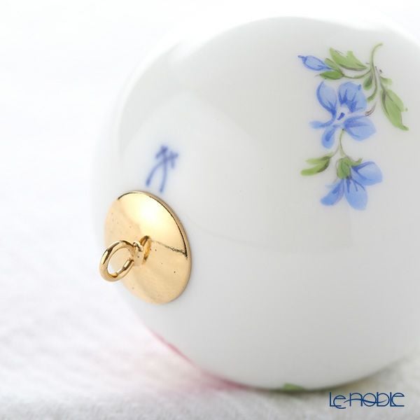 マイセン（Meissen） ベーシックフラワー（二つ花） 04C003／55M09 ボールオーナメント 5cm（野バラ）