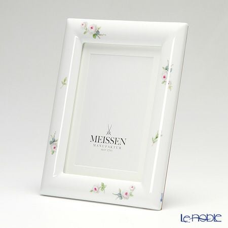 マイセン（Meissen） ホワイトローズ 018901／53n74 ピクチャーフレーム 23×18cm