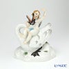 マイセン（Meissen） リミテッドエディション 900184／73060 11／75 フィギュリン 20cm 白鳥に乗るキューピッド 世界限定コレクション