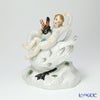マイセン（Meissen） リミテッドエディション 900184／73060 11／75 フィギュリン 20cm 白鳥に乗るキューピッド 世界限定コレクション