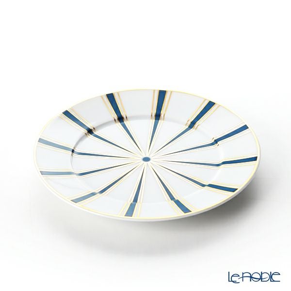 マイセン（Meissen） ストライプ 79A219-41501 ブレッド＆バタープレート（ブルー）