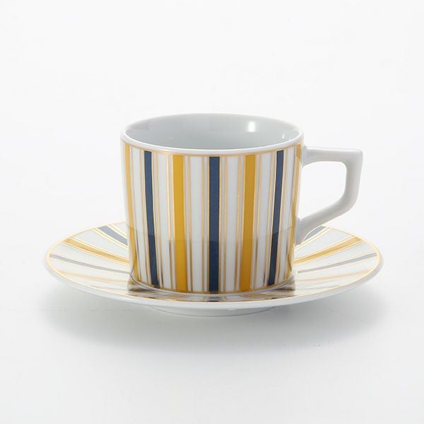 マイセン（Meissen） ストライプ 79A218-41579 エスプレッソカップ＆ソーサー 100ml （リッチ）