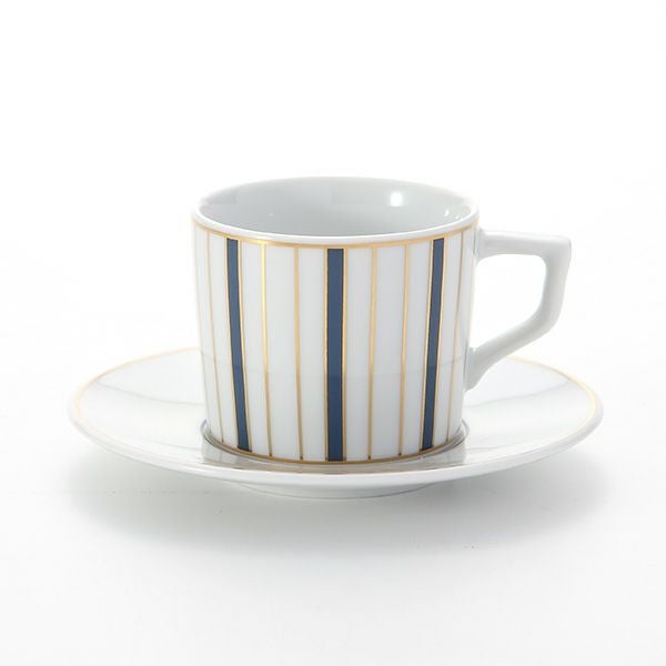 マイセン（Meissen） ストライプ 79A219-41579 エスプレッソカップ＆ソーサー 100ml （ライト）
