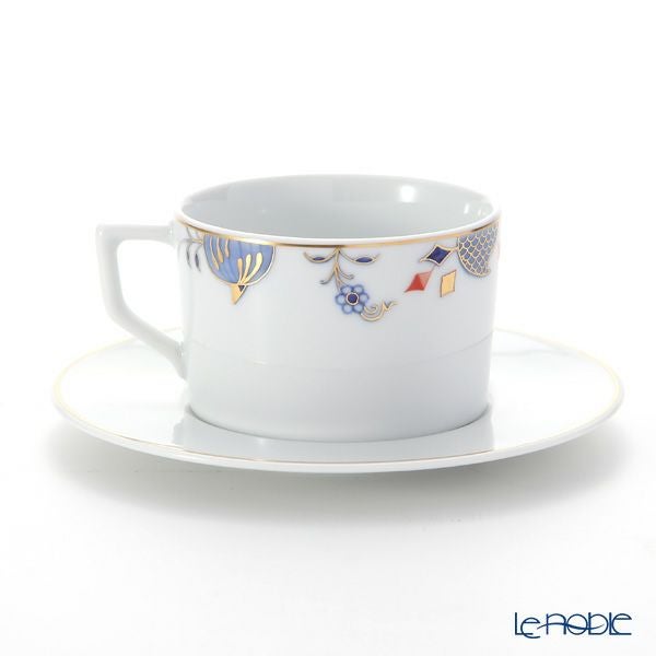 マイセン（Meissen） ノーブルブルー 802190-41582（572／98A077-41562） コーヒーカップ＆ソーサー 180ml （オニオンエッジ）