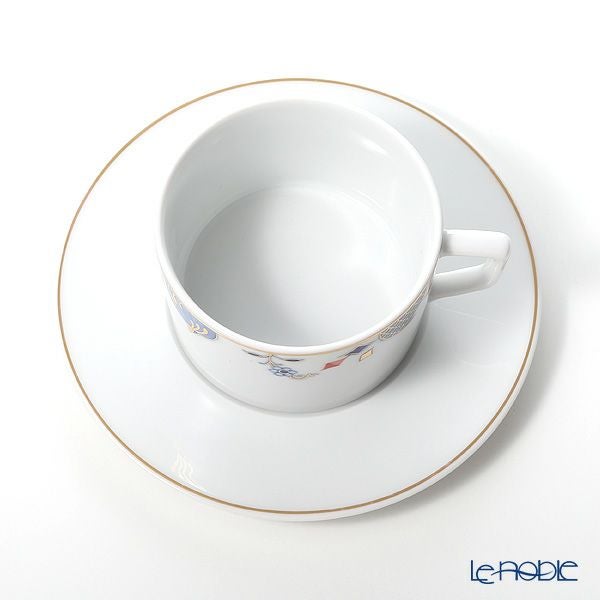 マイセン（Meissen） ノーブルブルー 802190-41582（572／98A077-41562） コーヒーカップ＆ソーサー 180ml （オニオンエッジ）