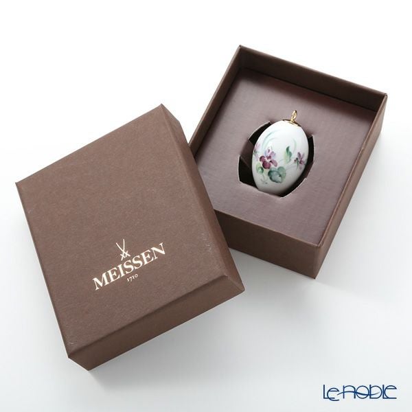 マイセン（Meissen） 森の声 61C008／55M03 イースターエッグ 4.5cm （Motiv No.8 スミレ）