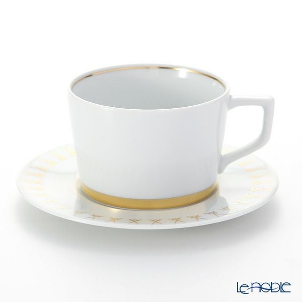 マイセン（Meissen） スウォード ラグジュアリーゴールド 99A370-41584 カプチーノカップ＆ソーサー 200ml／14.5cm