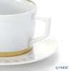 マイセン（Meissen） スウォード ラグジュアリーゴールド 99A370-41584 カプチーノカップ＆ソーサー 200ml／14.5cm