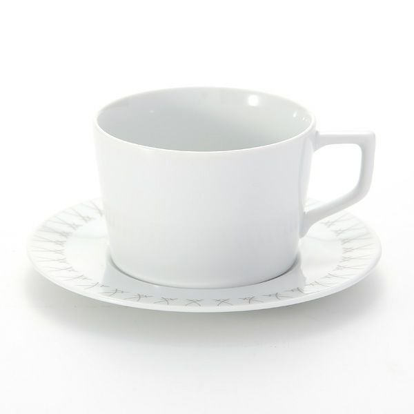 マイセン（Meissen） スウォード エレガントグレイ 79A225-41633 ティーカップ＆ソーサー 150ml／14.5cm