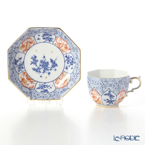 マイセン（Meissen） リミテッドエディション 408074／55836（LE2018） オクタゴナルカップ＆ソーサー（ブルー） 世界限定コレクション