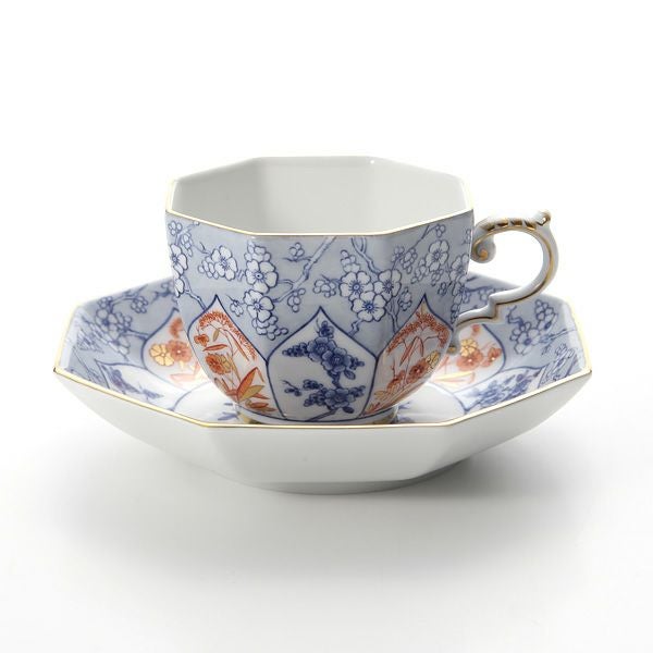 マイセン（Meissen） リミテッドエディション 408074／55836（LE2018） オクタゴナルカップ＆ソーサー（ブルー） 世界限定コレクション