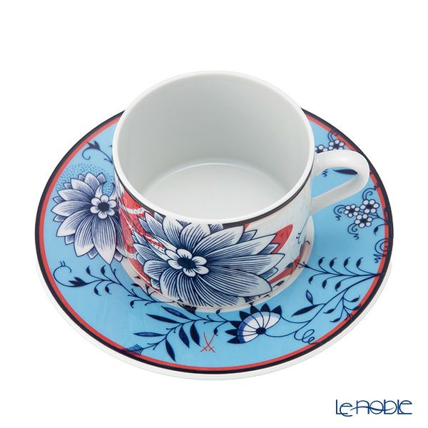 マイセン（Meissen）コラージュ ブルーミーフェザーズ コーヒーカップ＆ソーサー 79A545／36582