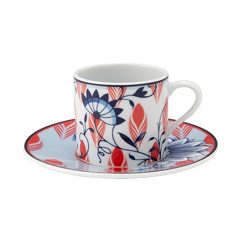 マイセン（Meissen）コラージュ ブルーミーフェザーズ エスプレッソカップ＆ソーサー 79A546／36579