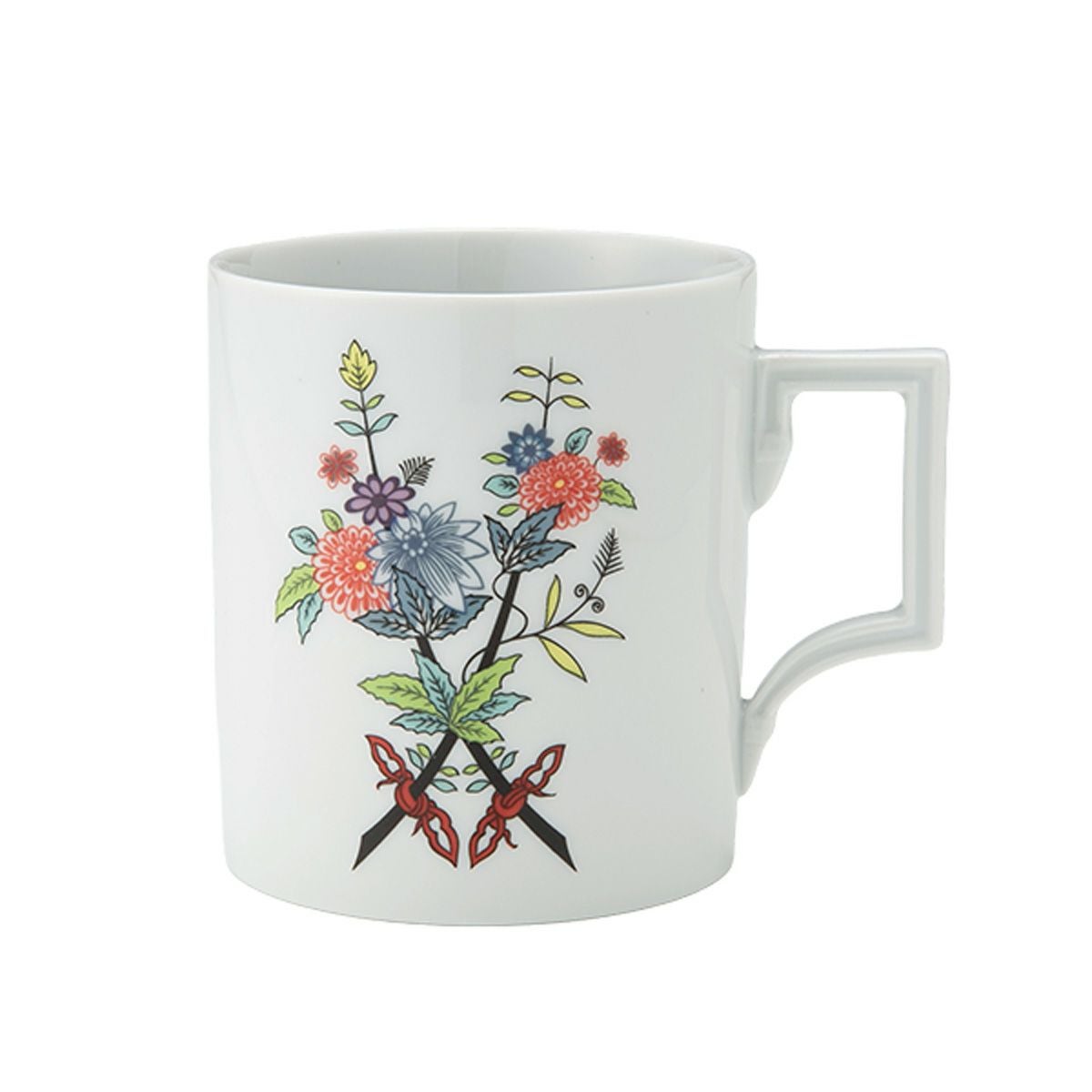 マイセン（Meissen）クリスマススター レッド マグカップ 240ml 高さ