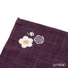 むす美 風呂敷 50 ふくふく刺繍 紅梅白梅 ムラサキ 綿100％ 日本製 50cm 20604-101