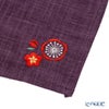 むす美 風呂敷 50 ふくふく刺繍 紅梅白梅 ムラサキ 綿100％ 日本製 50cm 20604-101