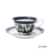 ニッコー NIKKO 山水 紺 兼用碗皿／カップ＆ソーサー 210ml 27300-AB00