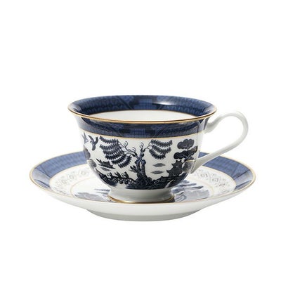 ニッコー NIKKO 山水 紺 兼用碗皿／カップ＆ソーサー 210ml 27300-AB00 