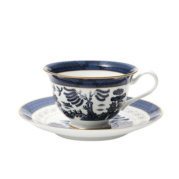 ニッコー NIKKO 山水 紺 兼用碗皿／カップ＆ソーサー 210ml 27300-AB00