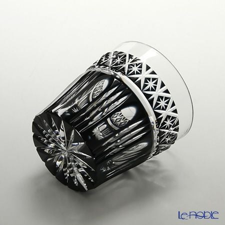 薩摩切子 タンブラー／55008 黒切子