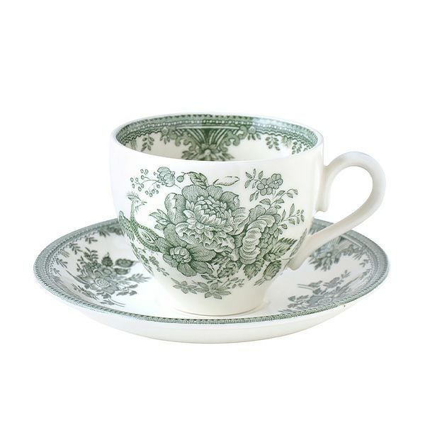 バーレイ グリーンアジアティックフェザンツ ティーカップ＆ソーサー 210ml