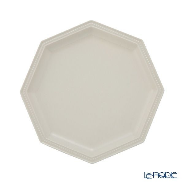 マルミツポテリ スタジオエム ガティ プレート 19.5cm ホワイト