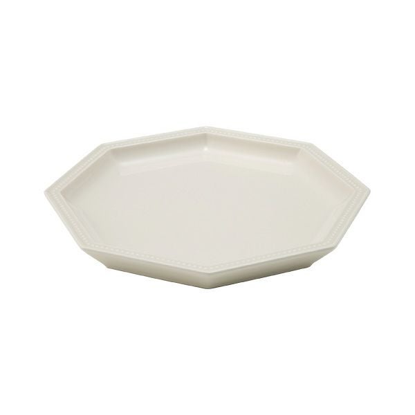 マルミツポテリ スタジオエム ガティ プレート 19.5cm ホワイト