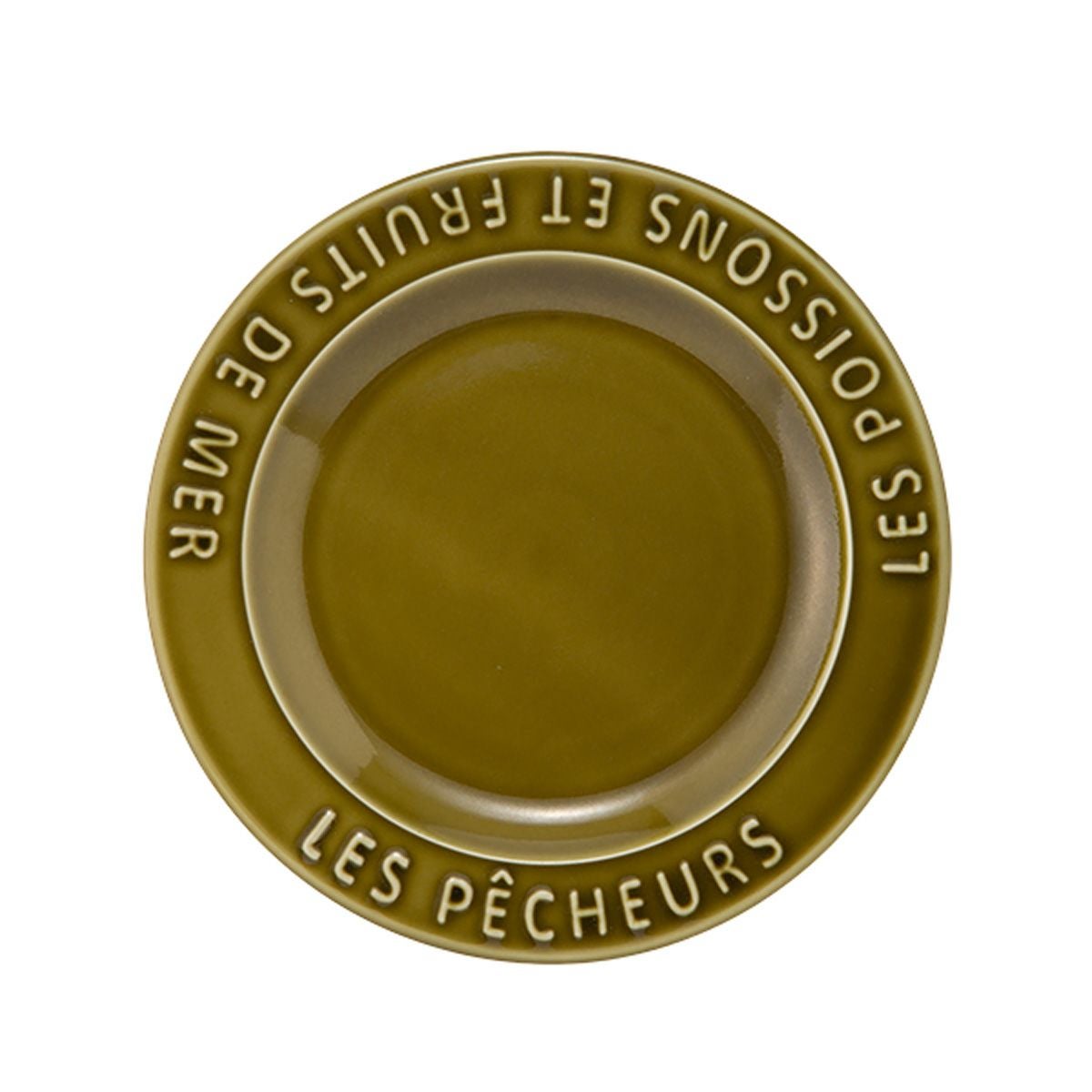 マルミツポテリ スタジオエム フィッシャーマンズ プレート 17cm オリーブ