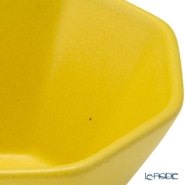 マルミツポテリ スタジオエム オクトゴーヌ 3寸小付／八角小鉢 9.5×5cm 160ml 菜の花