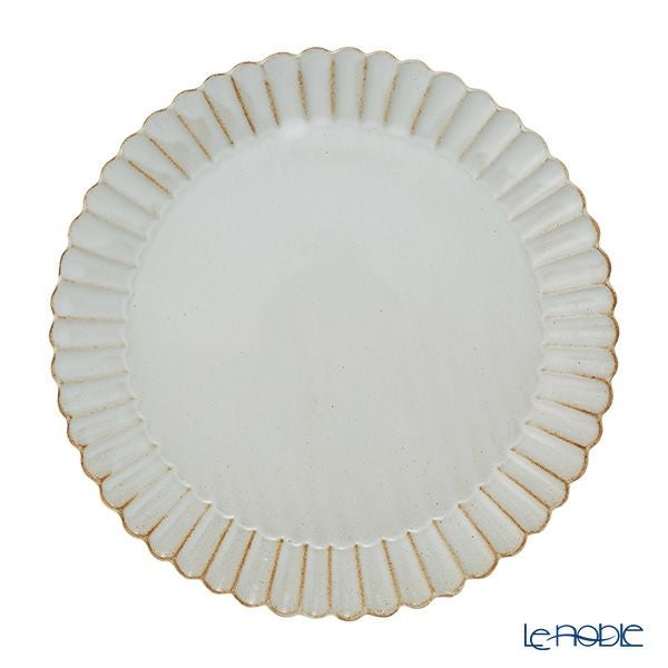 マルミツポテリ スタジオエム バルバリ メインプレート／大皿 24.5cm ブラン