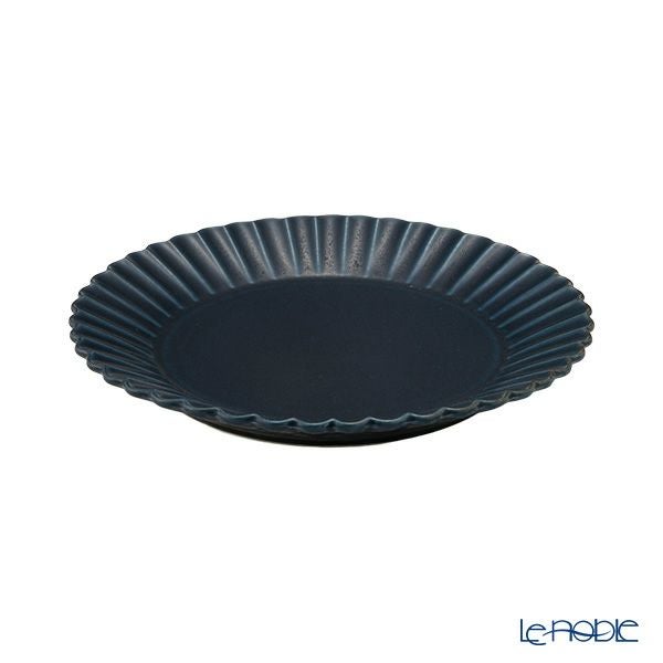 マルミツポテリ スタジオエム バルバリ パンプレート／デザート皿 20cm インディゴ